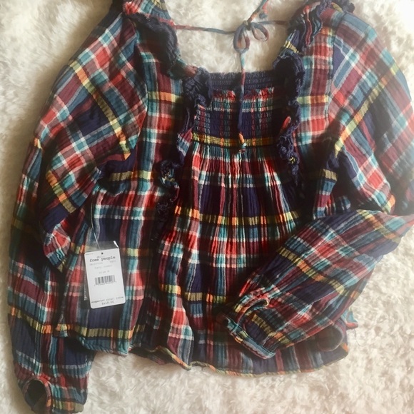 Free People Siena Plaid Pullover - Picture 5 of 7